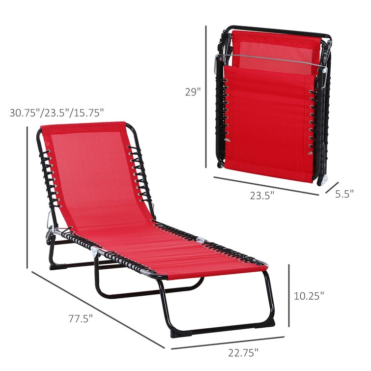 Lay down best sale folding chair